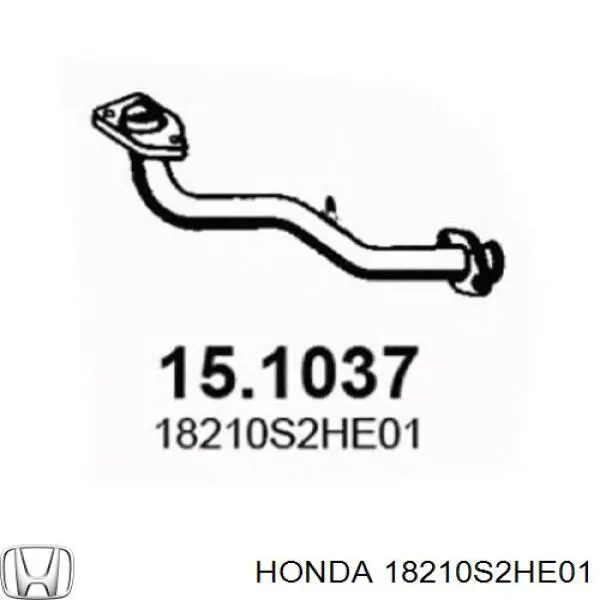 Труба приймальна (штани) глушника, передня Honda HR-V (GH) (Хонда Хрв)