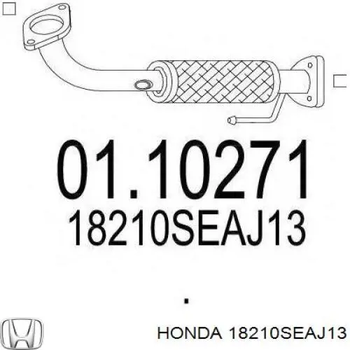 18210SEAJ13 Honda Штани глушника передні
