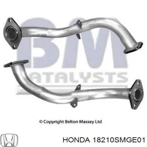 Купити 18210SMGE01 Honda Труба приймальна (штани) глушника, передня