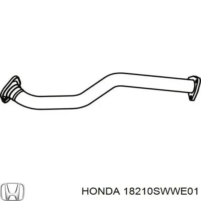 18210SWWE01 Honda Штани глушника передні