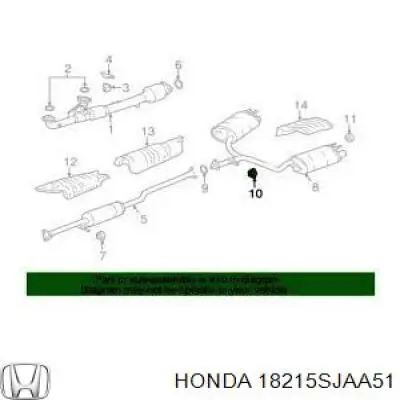  18215SJAA51 Honda