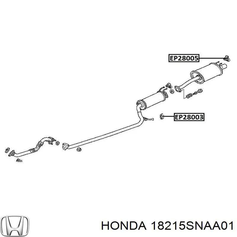 18215SNAA01 Honda подушка кріплення глушника