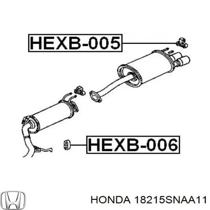  Honda 18215SNAA11 ціна, від 3.63 USD