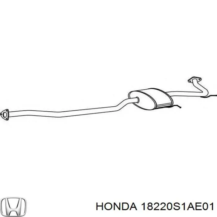 18220S1AE01 Honda Середній глушник