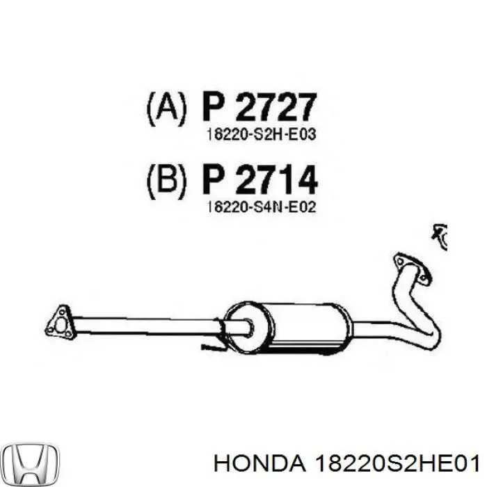  18220S2HE01 Honda