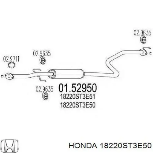  Honda 18220ST3E50 ціна, від 58.25 USD