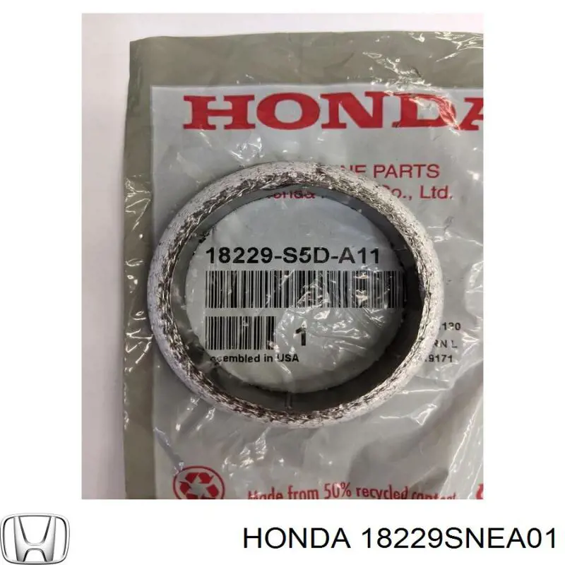 Прокладка приймальної труби Honda 18229SNEA01
