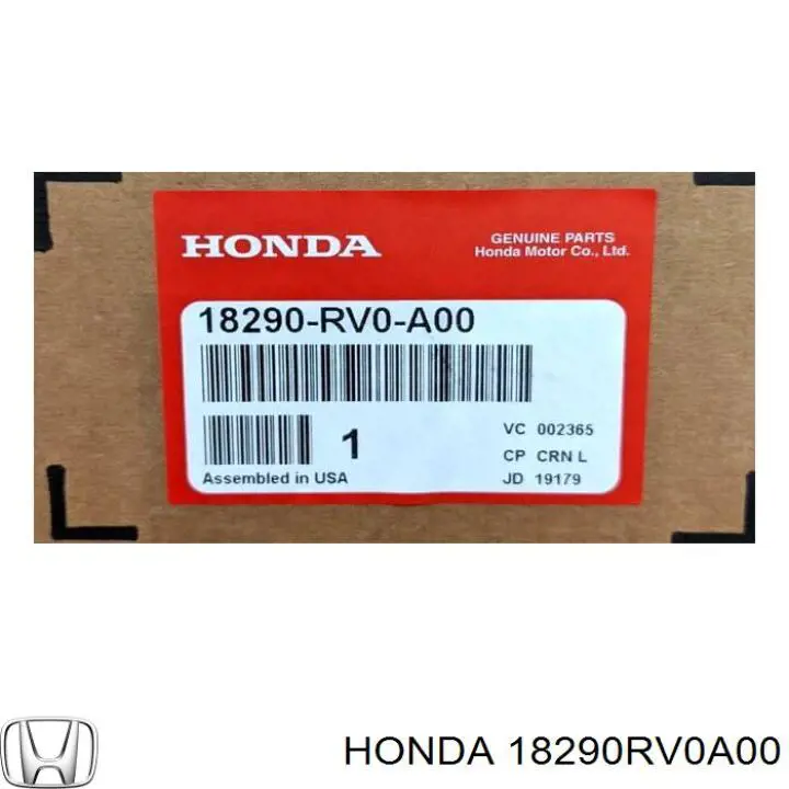  Honda 18290RV0A00 ціна, від 425.00 USD