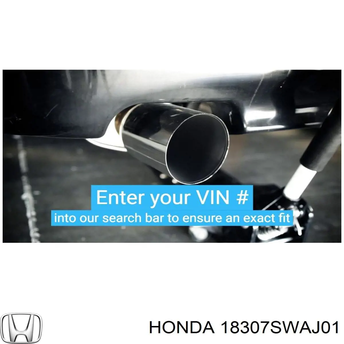 18307SWAJ01 Honda Глушник, задня частина