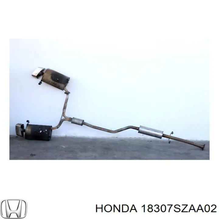 18307SZAA02 Honda Глушник, задня частина