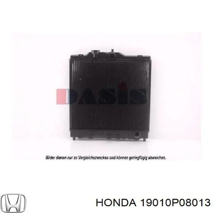 19010P08013 Honda радіатор охолодження двигуна