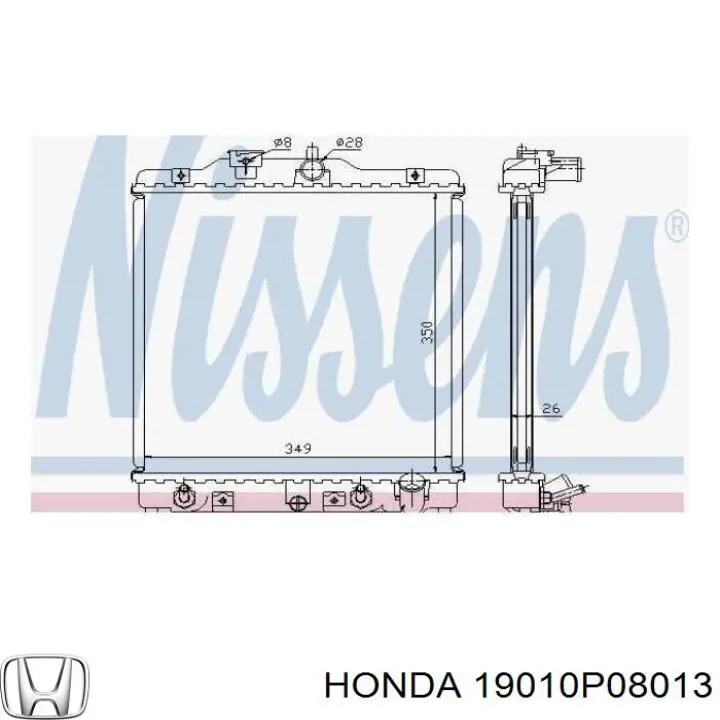 Радіатор основний Honda 19010P08013 ціна, від 52.67 USD