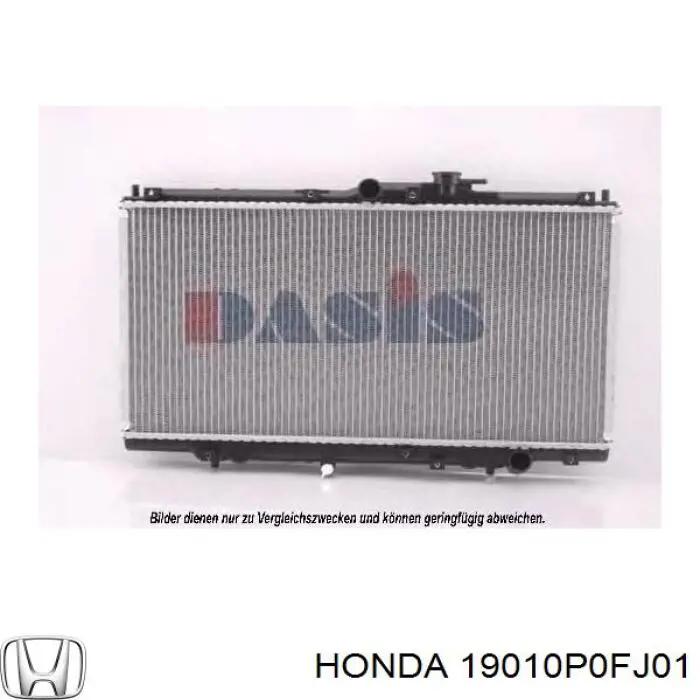 Радіатор основний Honda 19010P0FJ01 ціна, від 73.72 USD