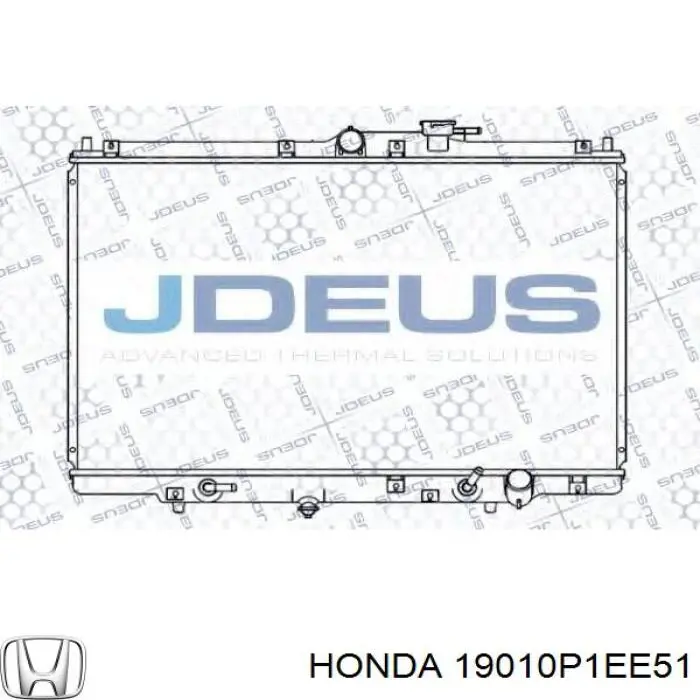 19010P1EE51 Honda Радіатор охолодження двигуна