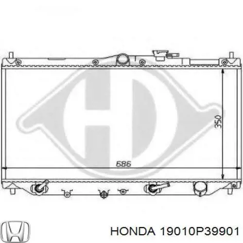 Радіатор 19010PT1902 Honda