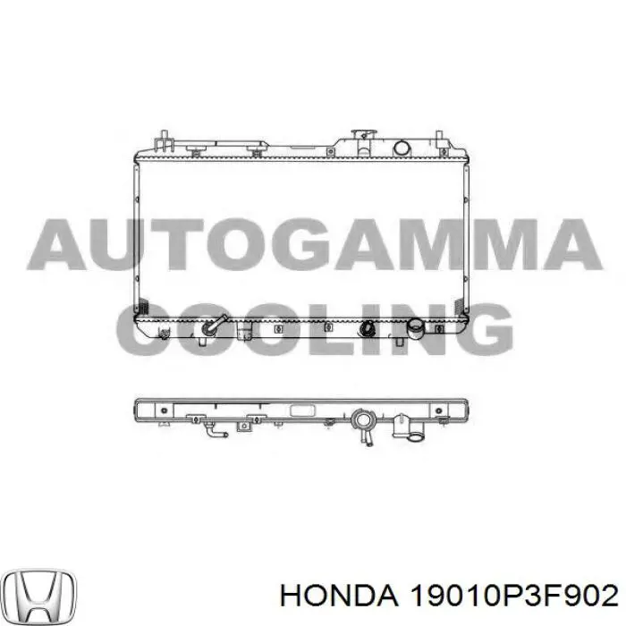 Радіатор 19010P3F902 Honda