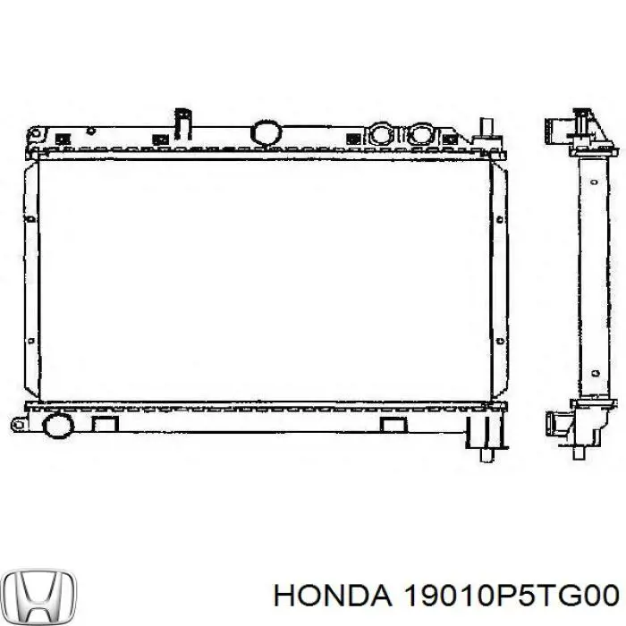 19010P5TG00 Honda Радіатор охолодження двигуна