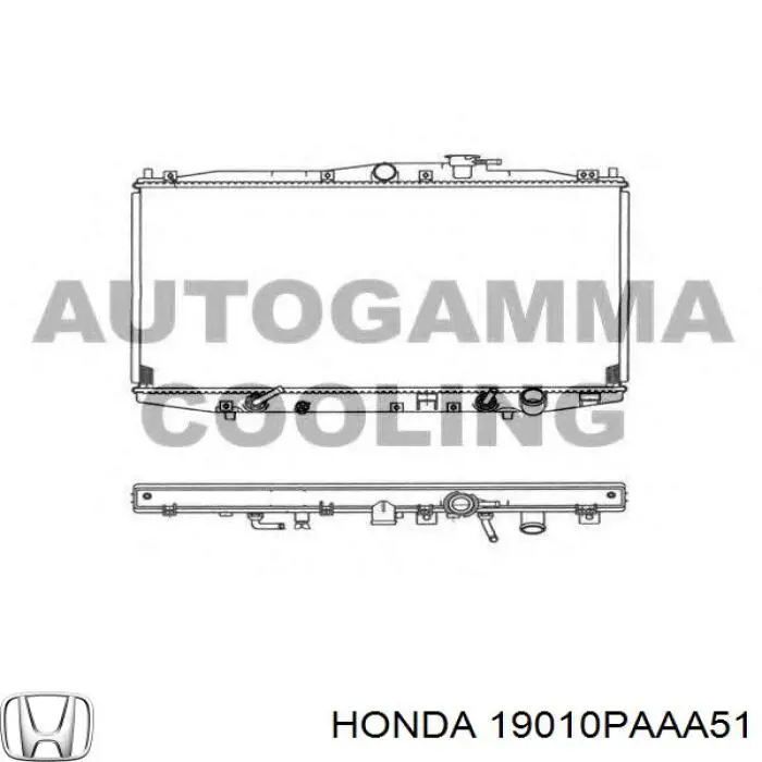 Радіатор основний Honda 19010PAAA51 ціна, від 55.76 USD