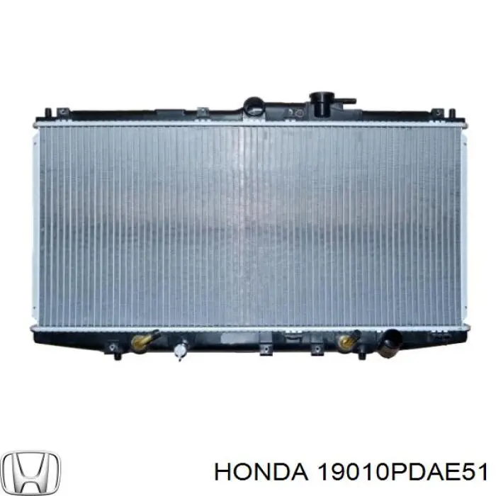 19010PDAE51 Honda Радіатор охолодження двигуна
