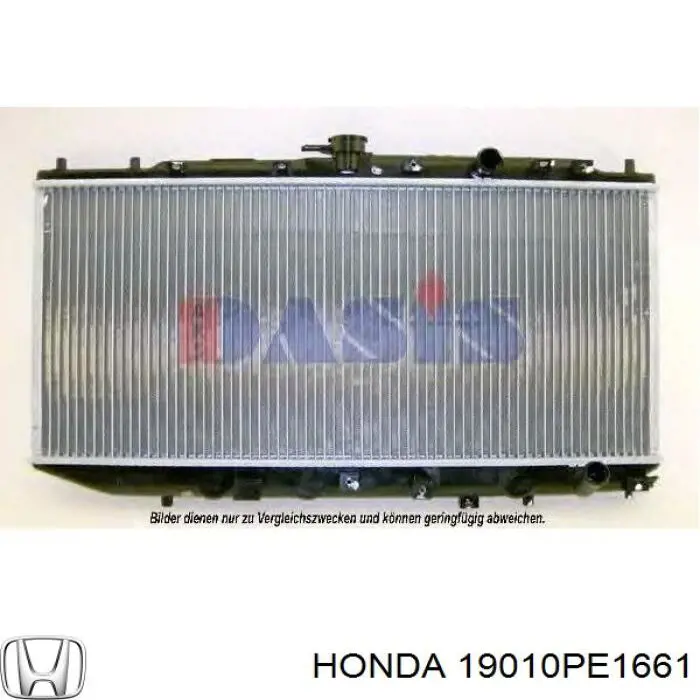 19010PE1661 Honda радіатор охолодження двигуна