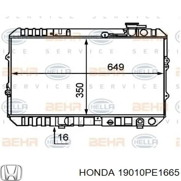 Купити 19010PE1665 Honda Радіатор двигуна