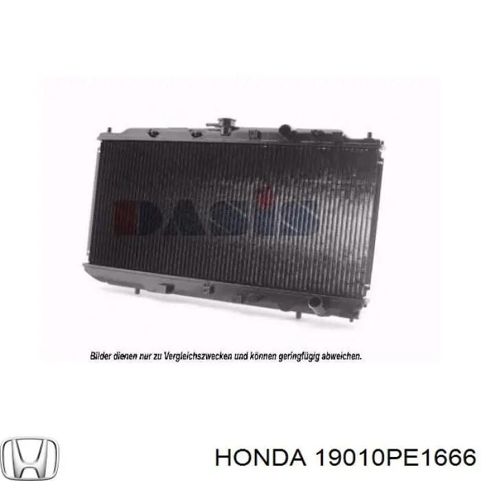 19010PE1666 Honda радіатор охолодження двигуна