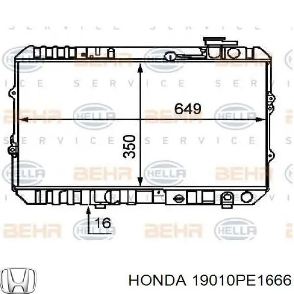 Радіатор основний Honda 19010PE1666 ціна, від 62.36 USD