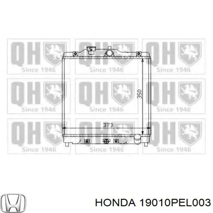 Радіатор основний Honda 19010PEL003 ціна, від 52.67 USD