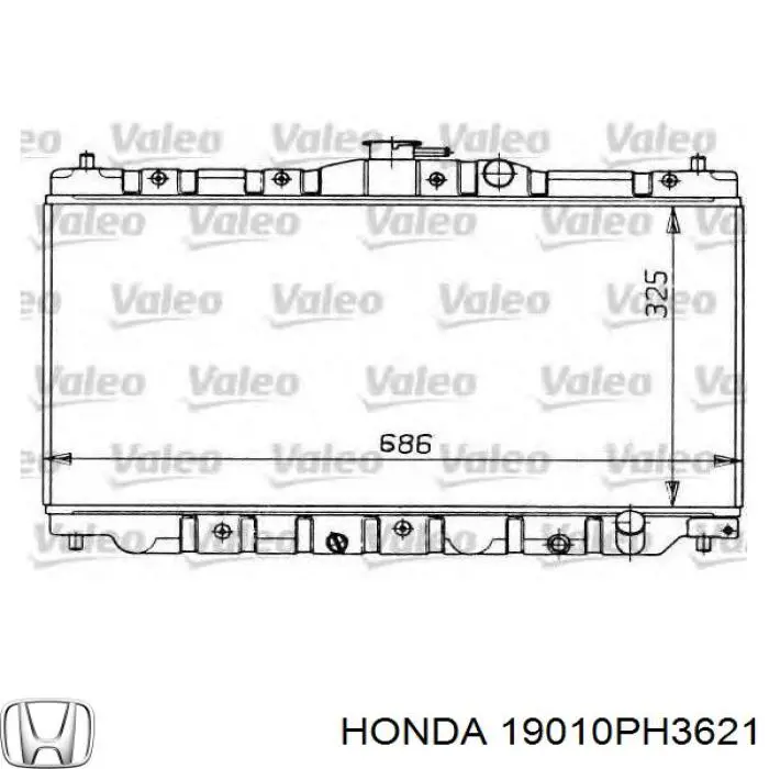 19010PH3621 Honda Радіатор охолодження двигуна