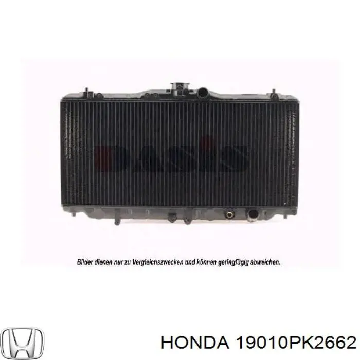 19010PK2662 Honda радіатор охолодження двигуна