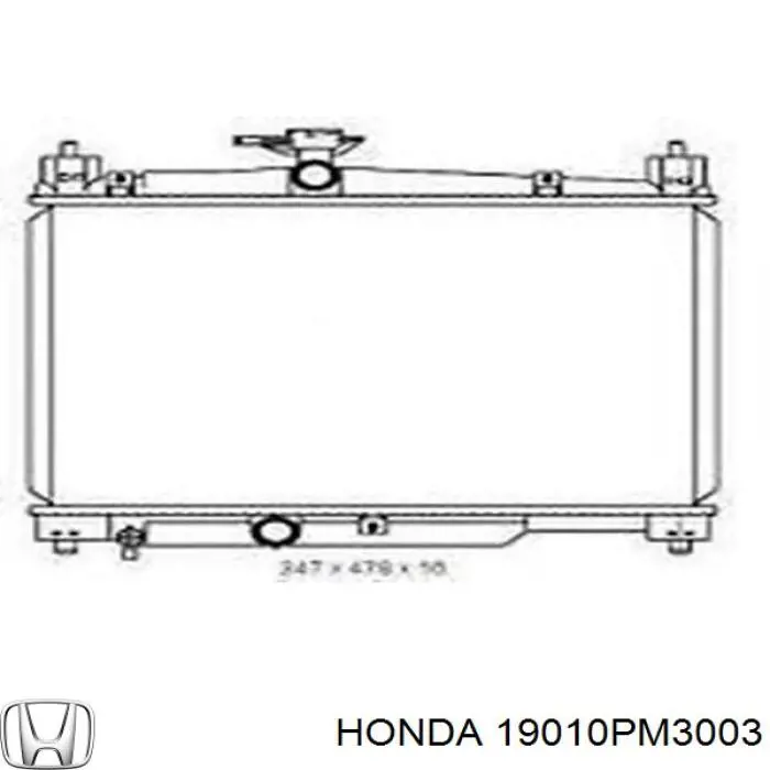 Радіатор 19010PM3003 Honda