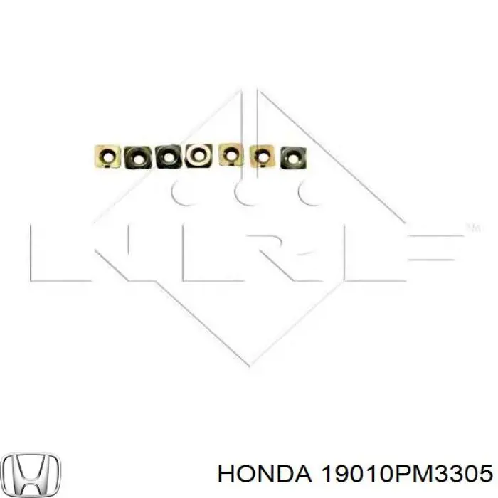 19010PM3305 Honda Радіатор охолодження двигуна