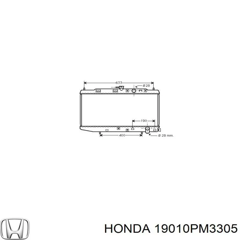 Радіатор основний Honda 19010PM3305 ціна, від 60.81 USD