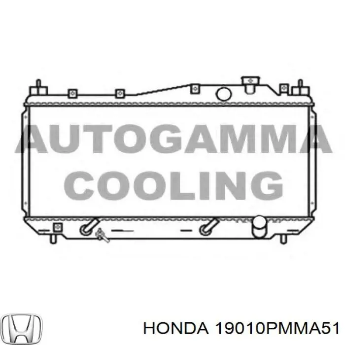 Радіатор основний Honda 19010PMMA51 ціна, від 62.74 USD