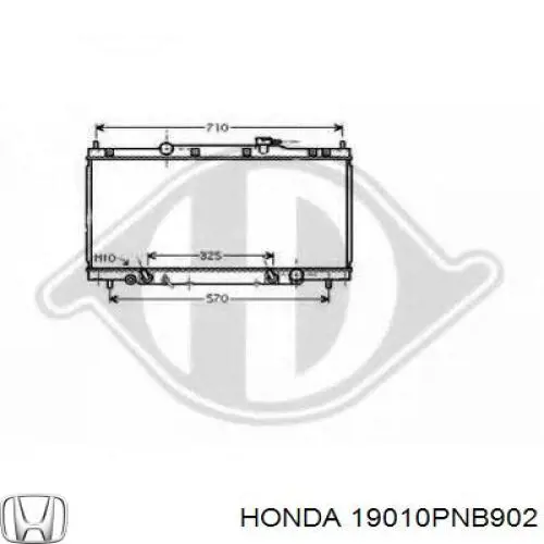 Радіатор основний Honda 19010PNB902 ціна, від 6904.12 UAH