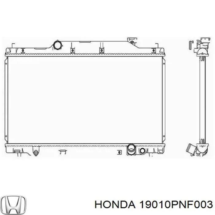Радіатор основний Honda 19010PNF003 ціна, від 394.85 USD