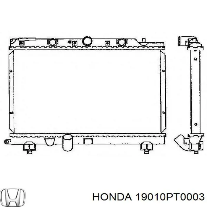 Радіатор основний Honda 19010PT0003 ціна, від 58.55 USD