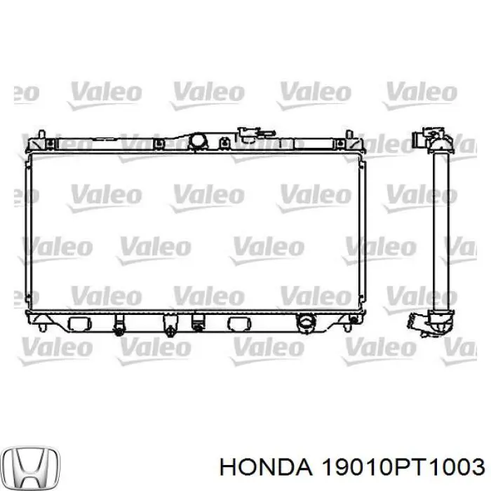 Купити 19010PT1003 Honda Радіатор двигуна