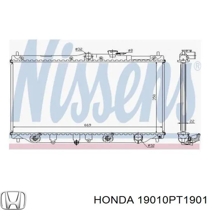 Радіатор основний Honda 19010PT1901 ціна, від 90.45 USD