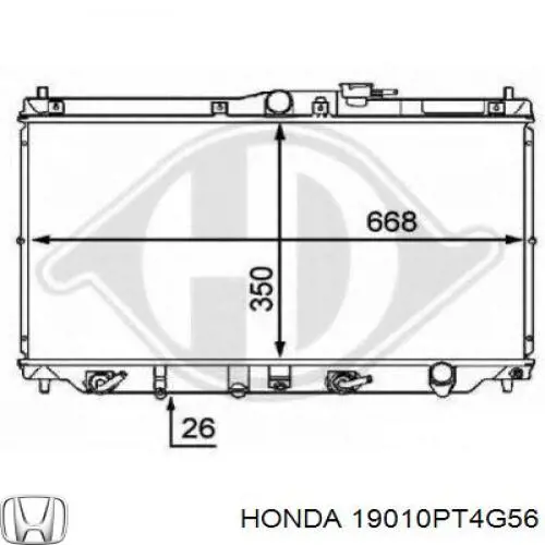 Радіатор основний Honda 19010PT1902 ціна, від 59.03 USD