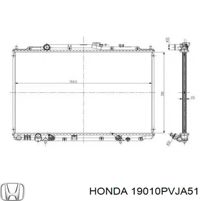 Купити Радіатор Honda Pilot I 