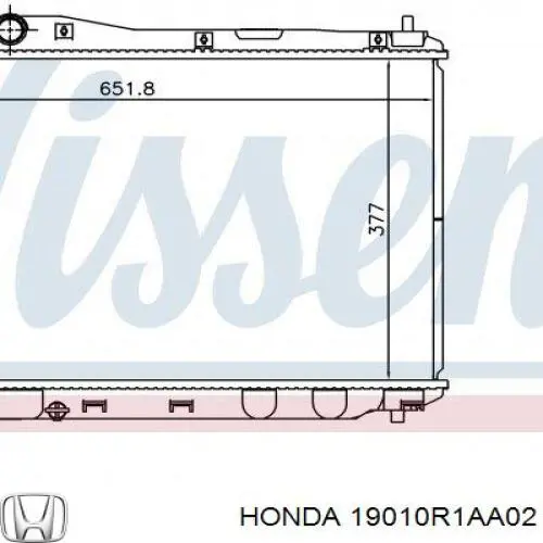 Радіатор основний Honda 19010R1AA02 ціна, від 96.29 USD