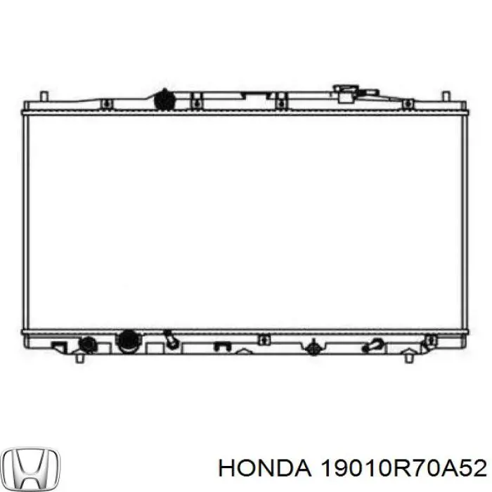 Радіатор 19010R74901 Honda