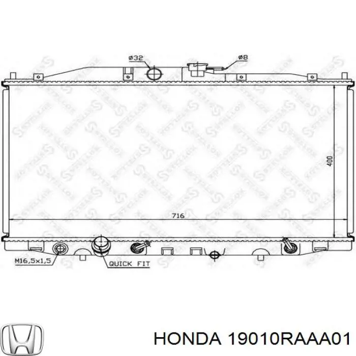 Радіатор основний Honda 19010RAAA01 ціна, від 85.61 USD