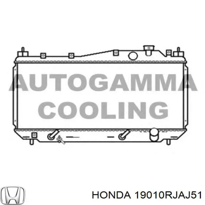 Радіатор охолодження Honda 19010RJAJ51
