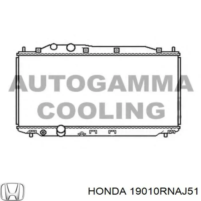 Купити 19010RNAJ51 Honda Радіатор двигуна