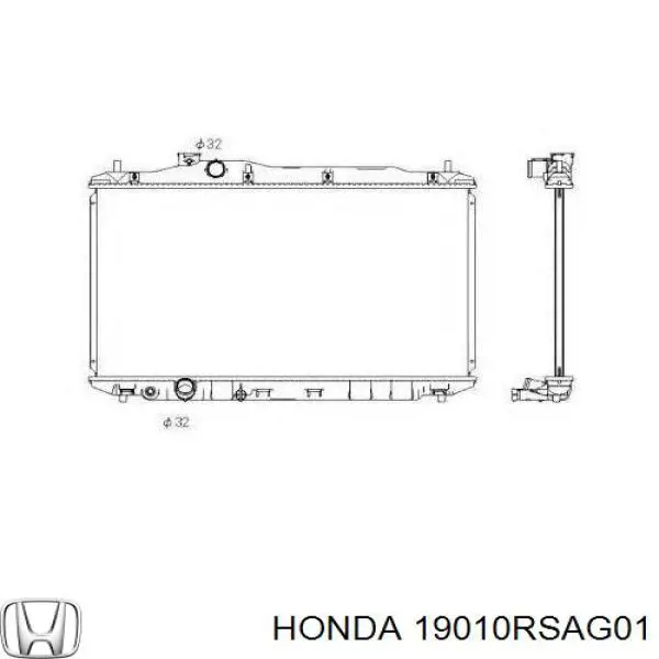 Радіатор основний Honda 19010RSAG01 ціна, від 86.04 USD