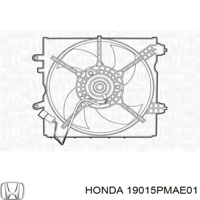 Дифузор (кожух) радіатора охолодження Honda Civic 7 (EN2, ES9) (Хонда Цивік)