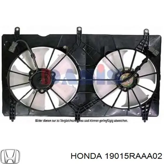 Електровентилятор охолодження в зборі (двигун + крильчатка) на Honda Accord (CL, CM)