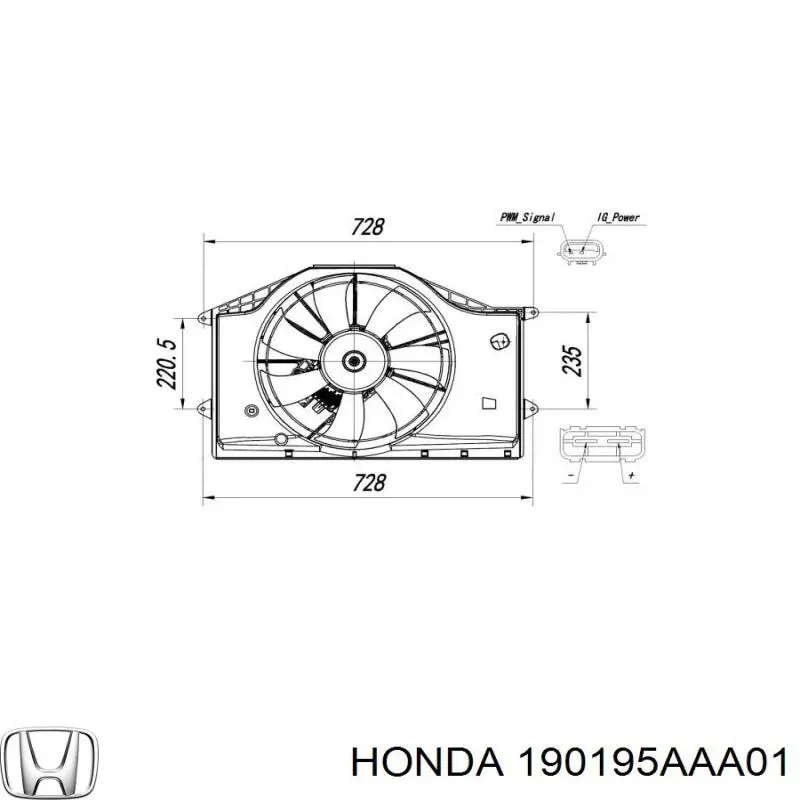 190195AAA01 Honda 